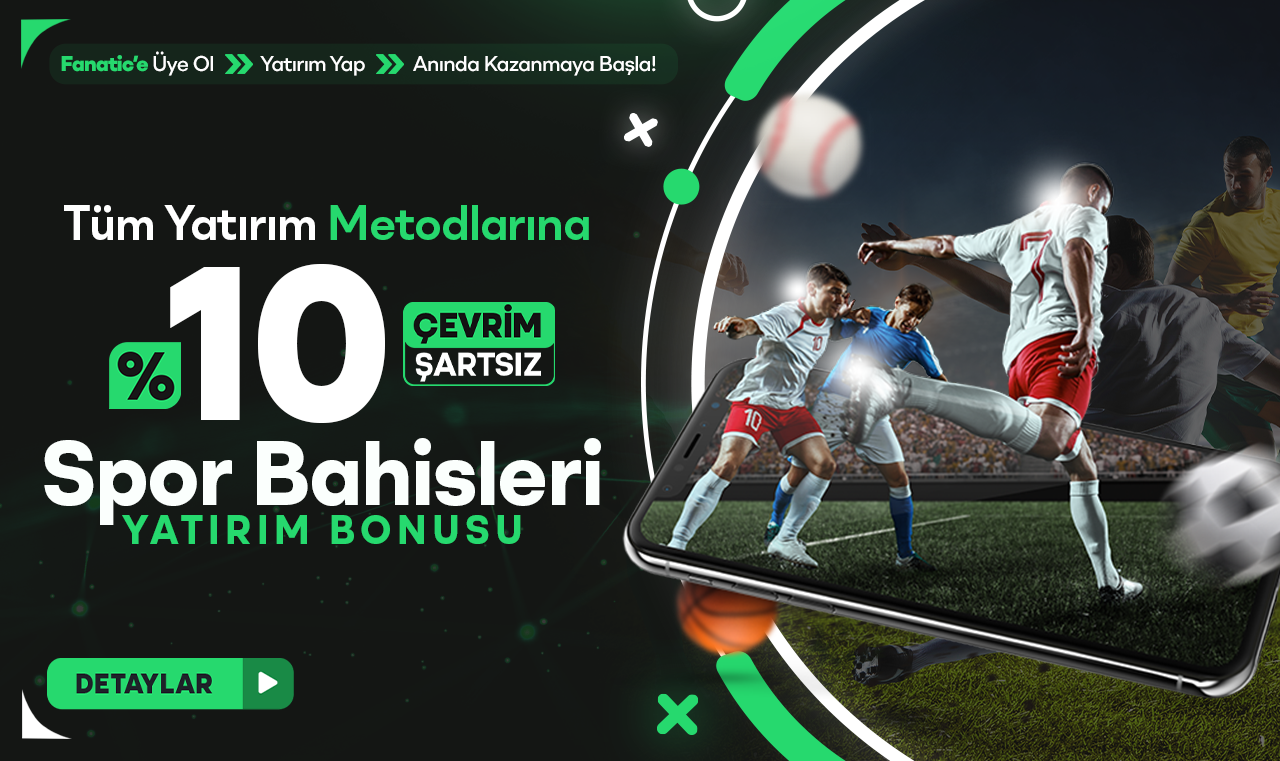%10 Çevrimsiz Spor Yatırım Bonusu